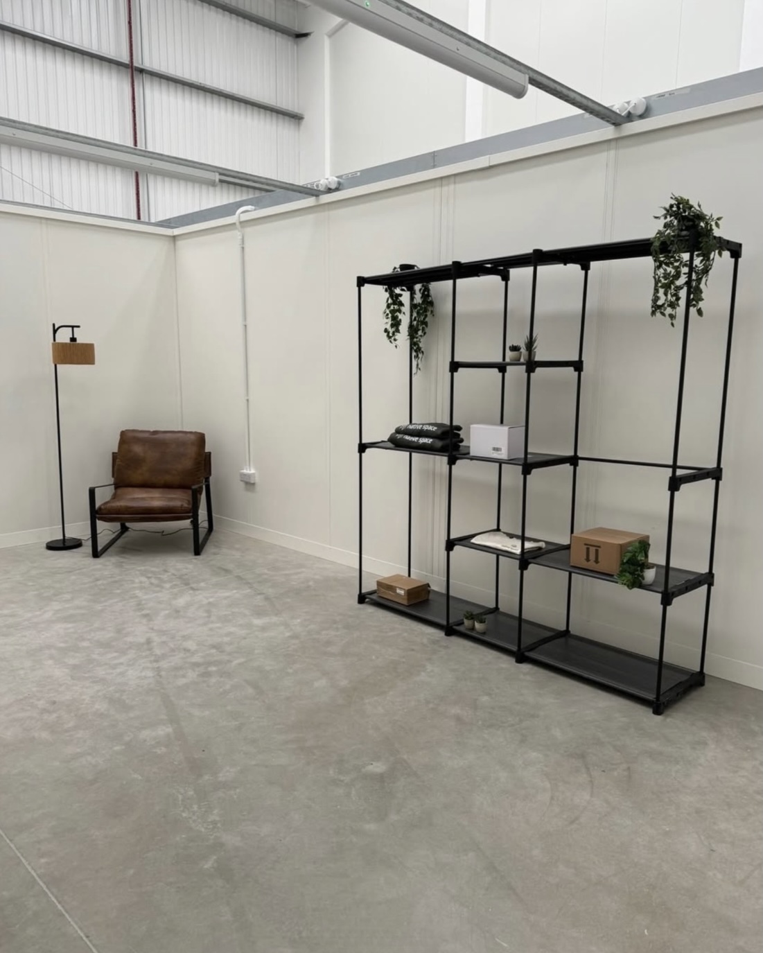 Empty warehouse suite before customisation